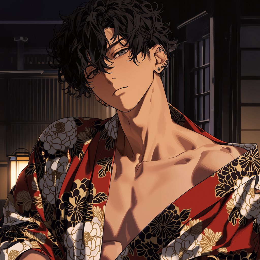 crystalmoon_46's tweet photo. 何となく
セクシーな男性のイラストが
作りたくなって✨️
女性の着物を羽織る男性のイラスト
#AIイラスト
#フリーアイコン
#フリーイラスト
#AIart
#AIicon
#freeicon https://t.co/Ar2D8nvNHm