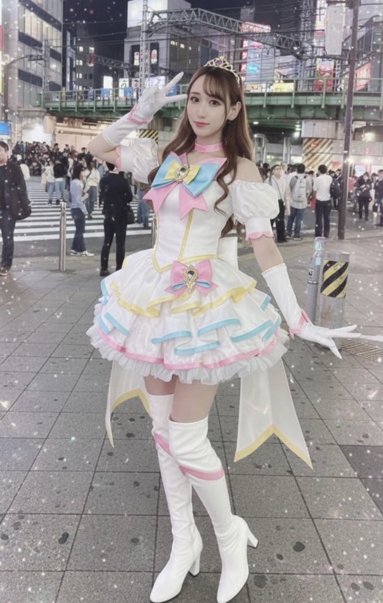 nontaso_7890's tweet photo. 日本の男性です🚹🇯🇵

友達にプリキュアみたいな…
格好をさせられて…

視線を感じて恥ずかしいです😖 https://t.co/348gf1c69i