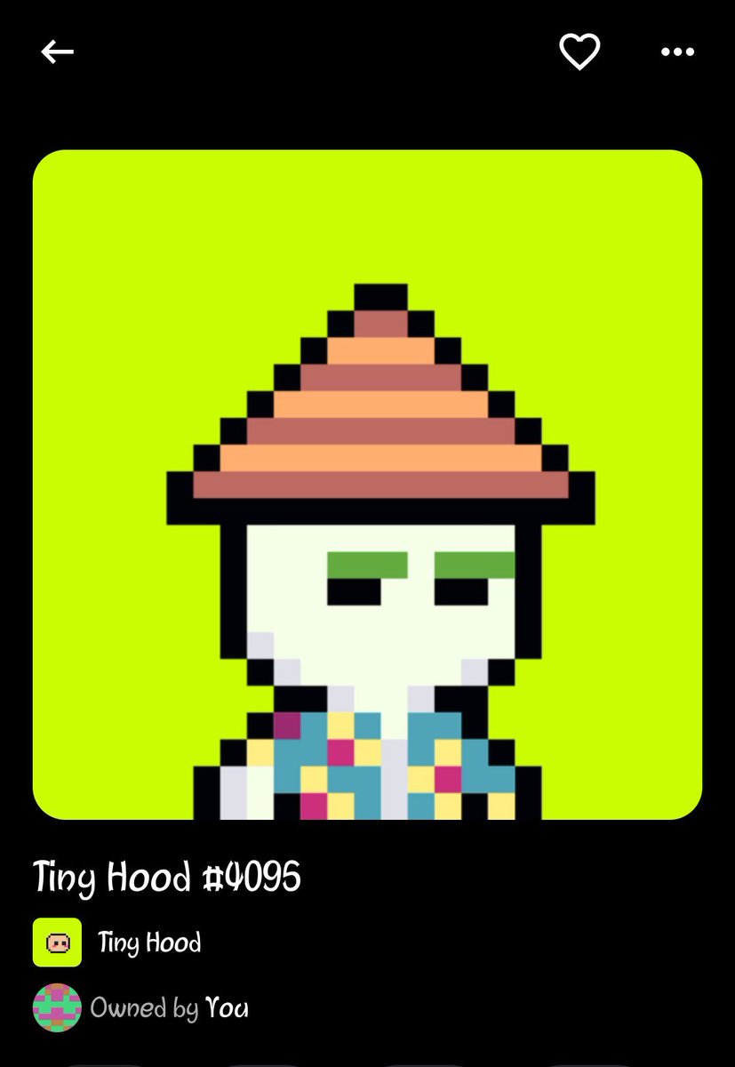 Cracker0077's tweet photo. Picked this little @tiny_hoods form the market 

Seems they're launching something fun soon 

Anticipating......... 👀👀 https://t.co/e6SJYtHicU