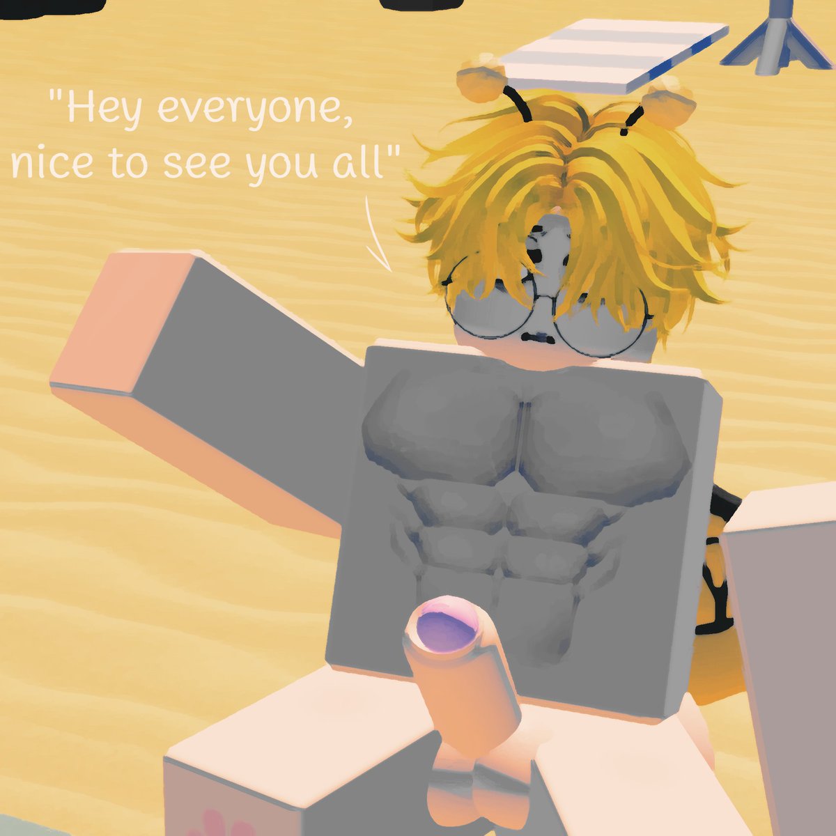 your_vv78088's tweet photo. (Ep1) 1/4 Help at the Beach 🐝🏖

#rr34 #robloxgay https://t.co/WnmU1yqOtG