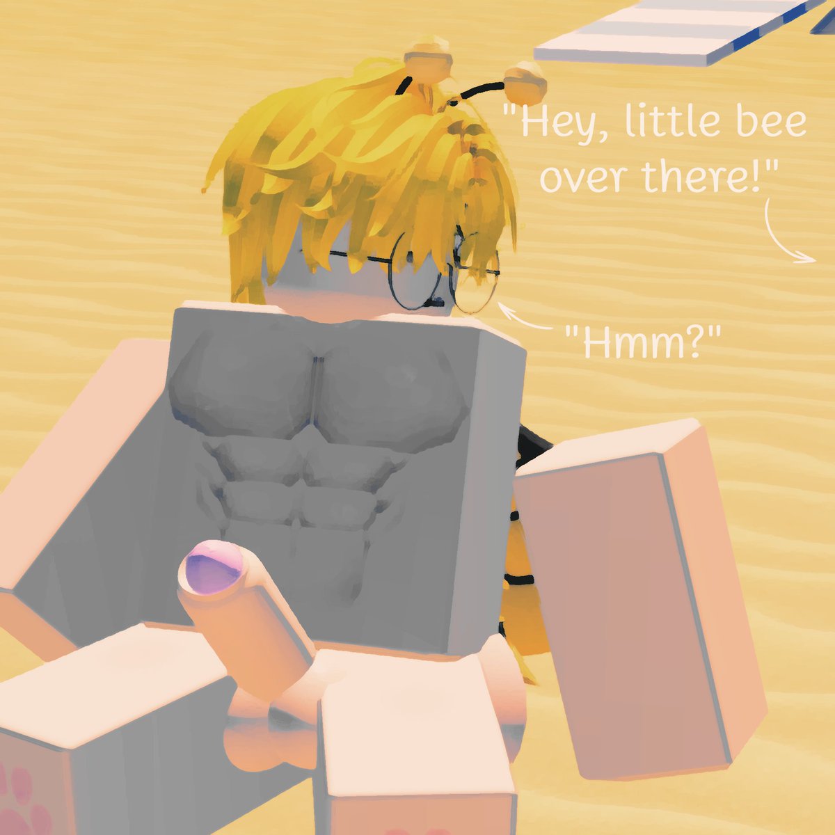 your_vv78088's tweet photo. (Ep1) 1/4 Help at the Beach 🐝🏖

#rr34 #robloxgay https://t.co/WnmU1yqOtG