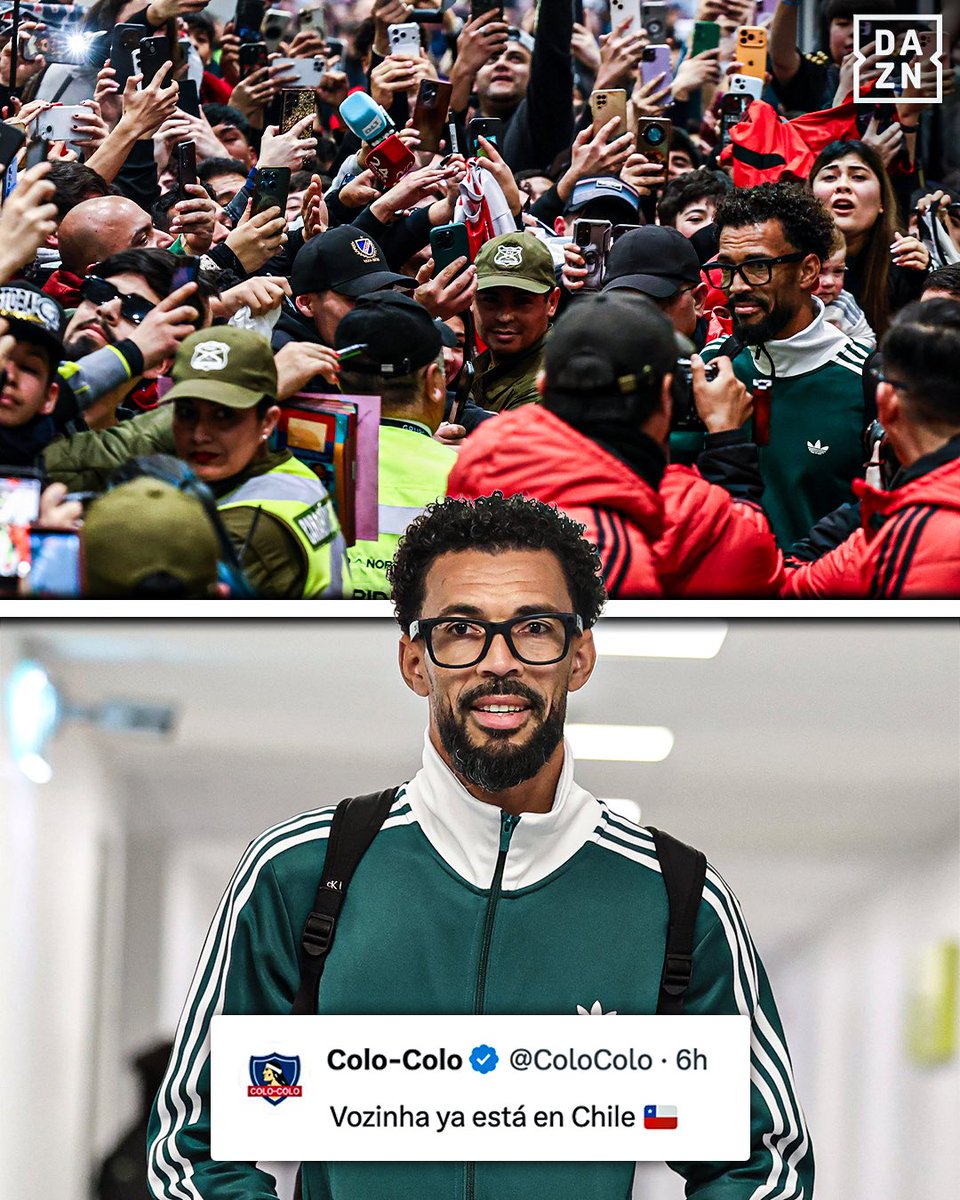 DAZNFutbol's tweet photo. LOCURA CON VOZINHA EN CHILE 😍🇨🇻🇨🇱

El portero de 40 años de Cabo Verde llega a Colo-Colo ✅

#DAZNMundial #FIFAWorldCup https://t.co/Cih0C8V2lo