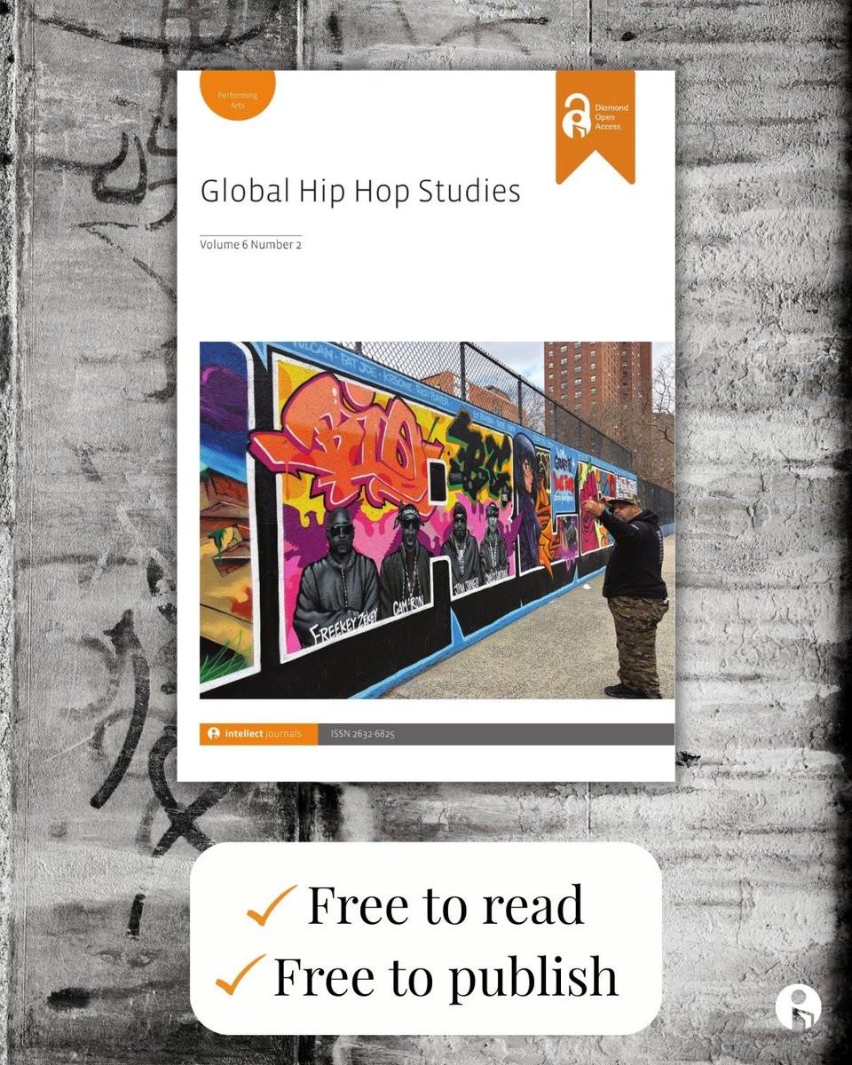 IntellectBooks's tweet photo. Hip hop is global and so is the research.

Global Hip Hop Studies is a Diamond Open Access journal, meaning every article is free to read and free to publish.

Explore scholarship on hip hop culture, music and communities from around the world.

Read it 👉https://t.co/RrVh9UOzoY https://t.co/hHf1LDvKVV