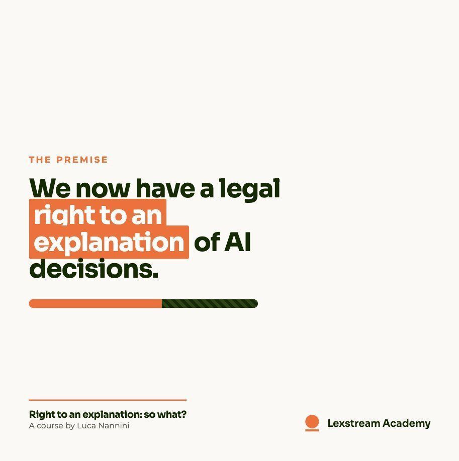 lexstream_ai's tweet photo. Everyone wants "explainable AI."

Almost no one agrees on what that actually means. 

Luca Nannini breaks down the gap between law and reality.

Now live: https://t.co/xf0rOYe5yD

#AILiteracy #ExplainableAI #ResponsibleAI https://t.co/WyPkYwLeIF