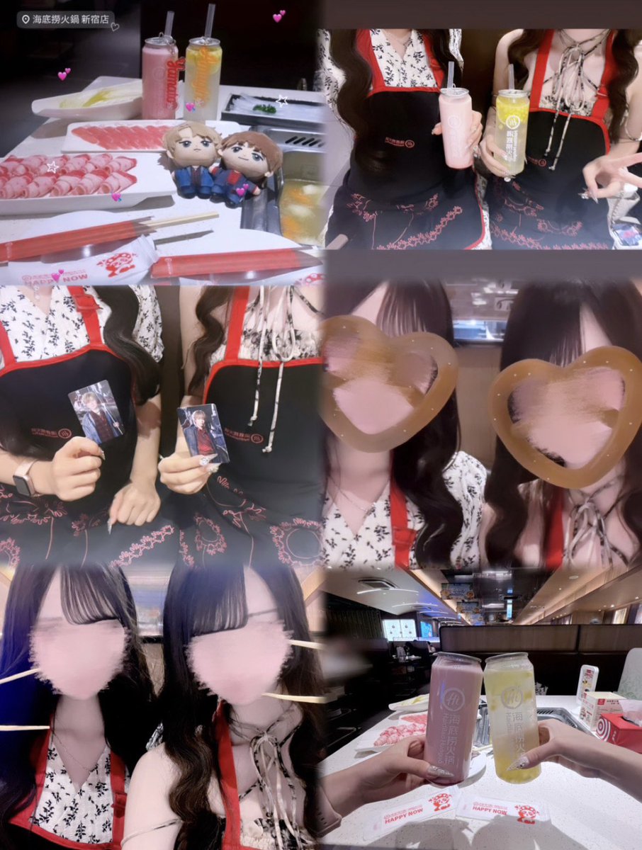 ymnimu's tweet photo. 念願海底撈火鍋🩶やまあむ㌠でずっと行きたかった火鍋行ってきた^ᴗ ̫ ᴗ^♩めっちゃ美味しいし、CDFのグッズもかわいくて幸せ空間✧*｡@comyamato0515 @comamugiri0123 ♡ #コムドット  #CDF2026  #海底撈火鍋 https://t.co/s9aWQ92fVs