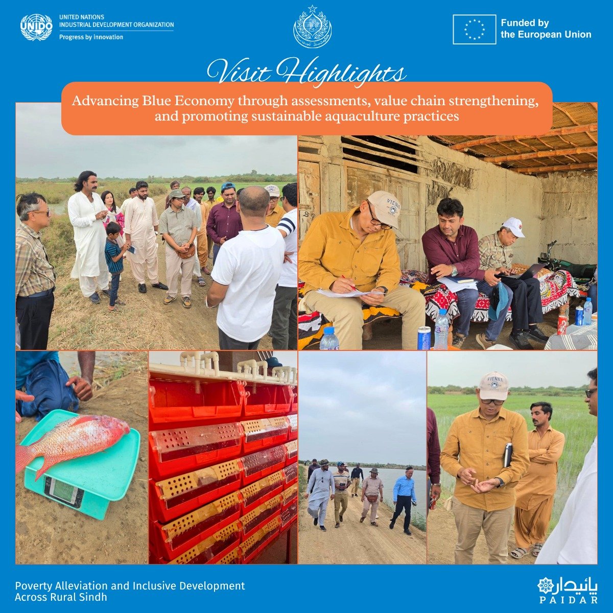 Paidar_Sindh's tweet photo. 🌊 A technical field mission of Indonesian aquaculture experts was conducted across Thatta, Sujawal, Badin, and Karachi to strengthen EU-funded, PAIDAR-supported aquaculture enterprises. 🇮🇩🤝🇵🇰

##BlueEconomy 📋🌱 https://t.co/q5at93aajg