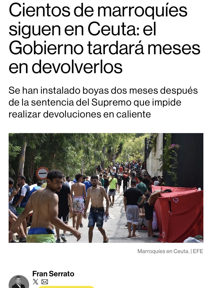 rosadiezglez's tweet photo. Los que no se han ido de Ceuta son los criminales y yihadistas que nos envió Mohamed y Sánchez dejó entrar. Esta es la cruda realidad. https://t.co/7eYK58WiKa https://t.co/2YZAr9mx9q