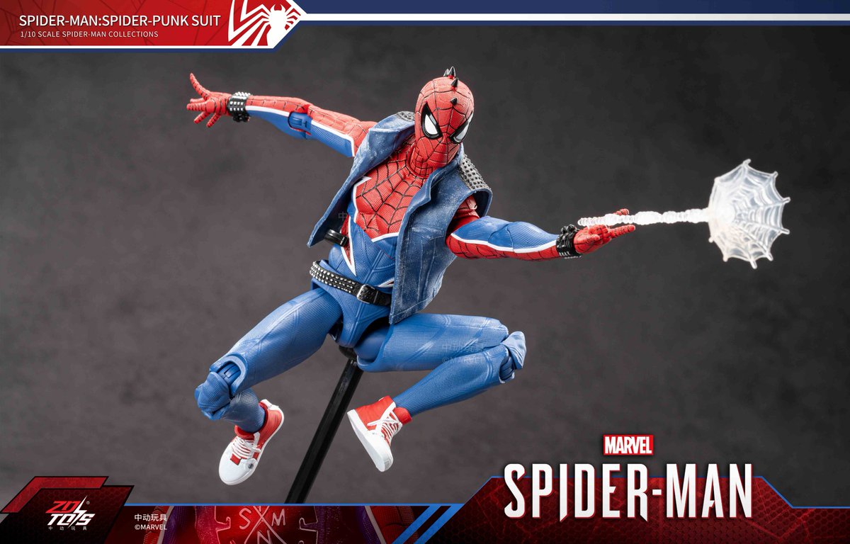 ZD TOYS スパイダーマン:スパイダーパンク・スーツ (7インチ Xシリーズ