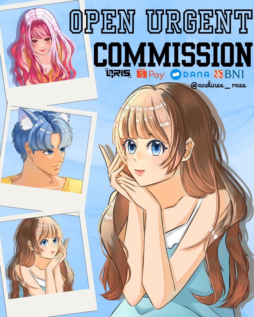 andinee_raee's tweet photo. Like &amp; RT are highly appreciated. 🤍

halo semuanya aku open urgent Commission for locals only buat tambahan biaya benerin laptopku yang aku pake tiap hari buat kuliah. 

aku open 6 slot dulu utk sekarang kalau ternyata nominalnya masih kurang aku akan open lagi, thanks a lot all https://t.co/pju1YzScEX