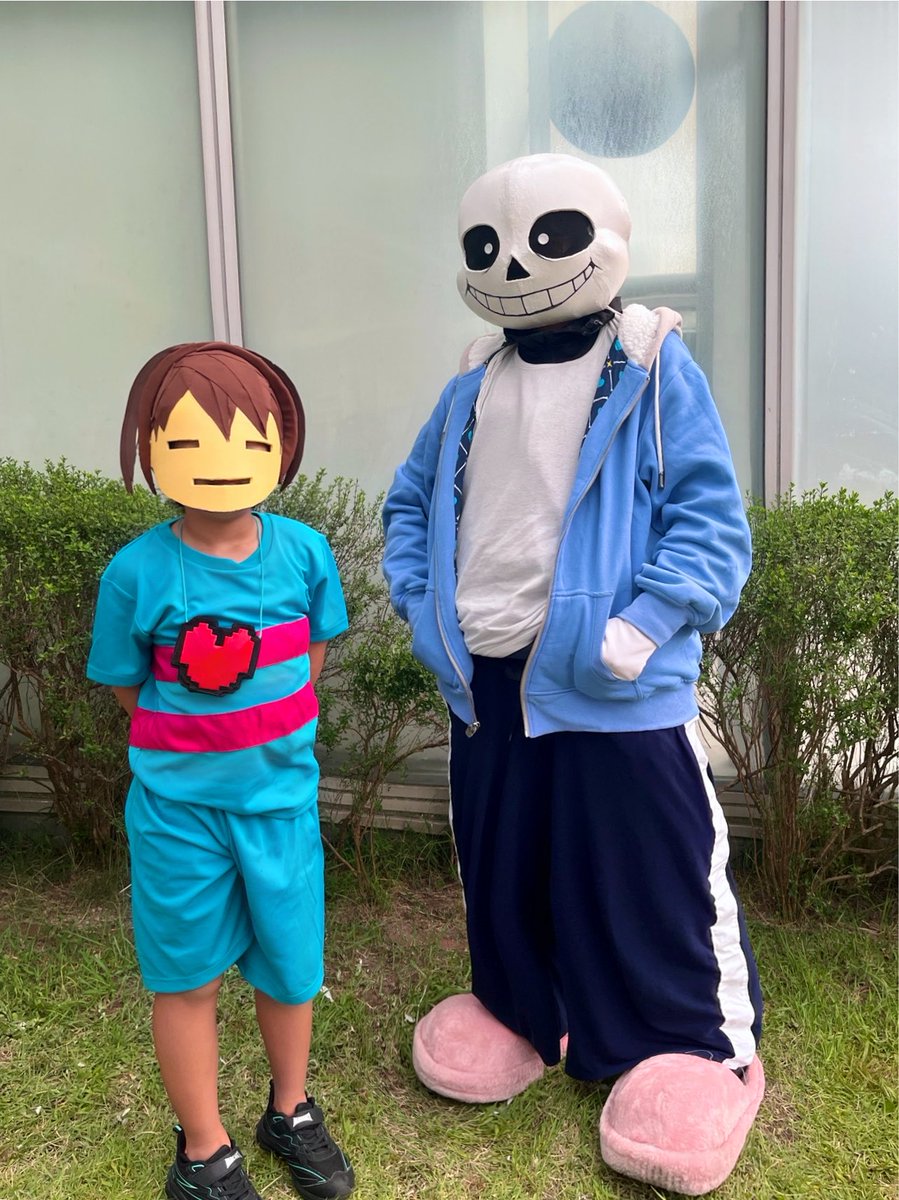 _PowaWan's tweet photo. アンテのサンズとフリスクで
コスサミ参加…暑かった！！

撮影ありがとうございました！

撮影@botan_roku 
#コスサミ #コスプレサミット2026 #コスサミ2026 https://t.co/Qo98sZBJbu