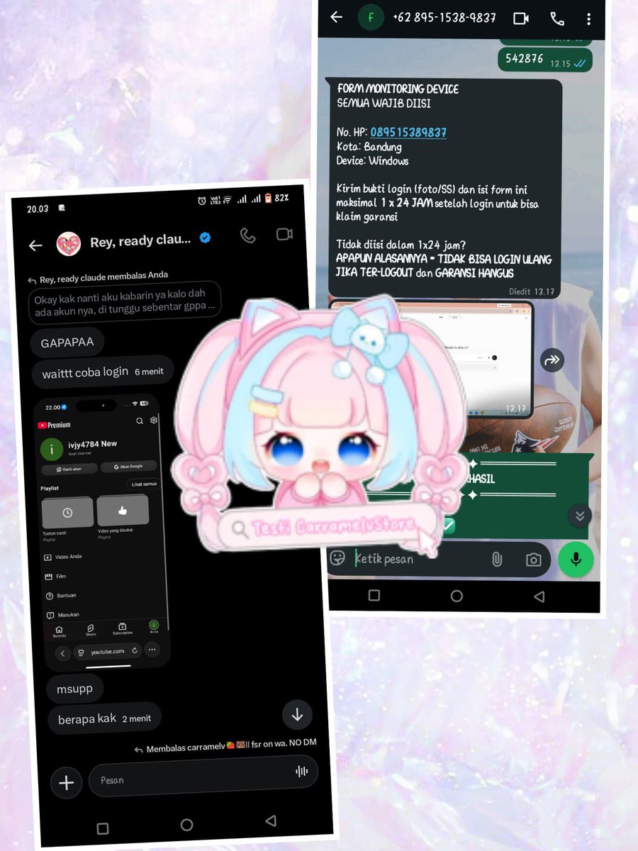 disbhes's tweet photo. Haloo ini acc promote
🎀CarramelvStore🎀
sekarang pindah sini ya, akun lama @bbyvtae17 kena sushii🥺

Ready berbagai macam APP PREMIUM 
Terpercaya dan yang pasti Full Garansi
Yang mau order atau tanya² stok boleh banget yaa

https://t.co/jqZbkGlHgG.6281947990951

#zonauangㅤ https://t.co/vyL7JcOSn7