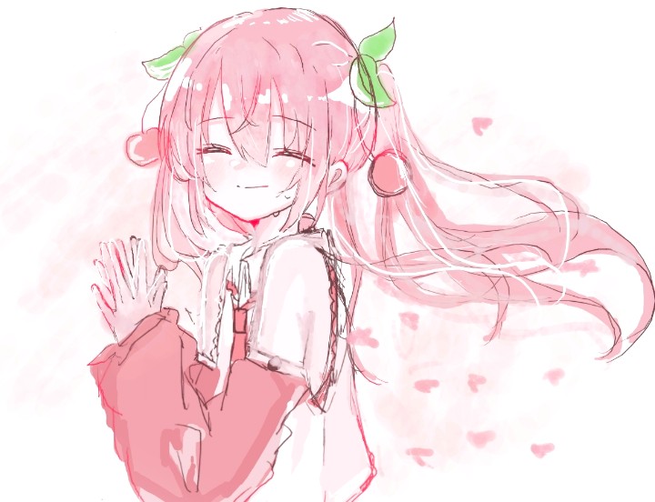 30分クオ🌸桜ミクちゃんです🌸 #初音ミク #イラスト