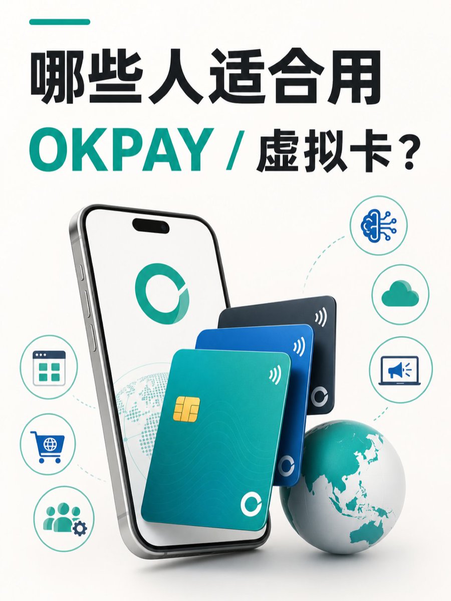 okpay_ai's tweet photo. 海外订阅、广告投放、跨境采购、团队用卡管理？

OKPAY 虚拟卡适合需要高频线上支付、预算控制和账户隔离的个人及企业用户。

一张卡，对应一个场景。
支付更清晰，管理更灵活。

#VirtualCard #CrossBorderPaymentY #虚拟卡 #跨境支付 #数字支付 https://t.co/pVqtMwCSdK