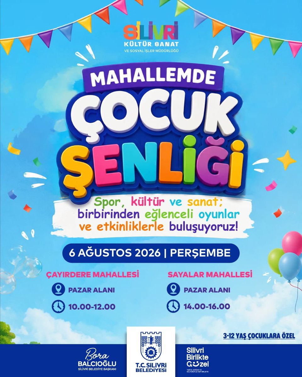 silivrikultur's tweet photo. Çocuk Şenliği tüm neşesiyle devam ediyor! 🎉

Çocuklarımızı spor, kültür, sanat ve birbirinden eğlenceli oyunlarla buluşturmaya devam ediyoruz. https://t.co/nGkiS4Wdxf