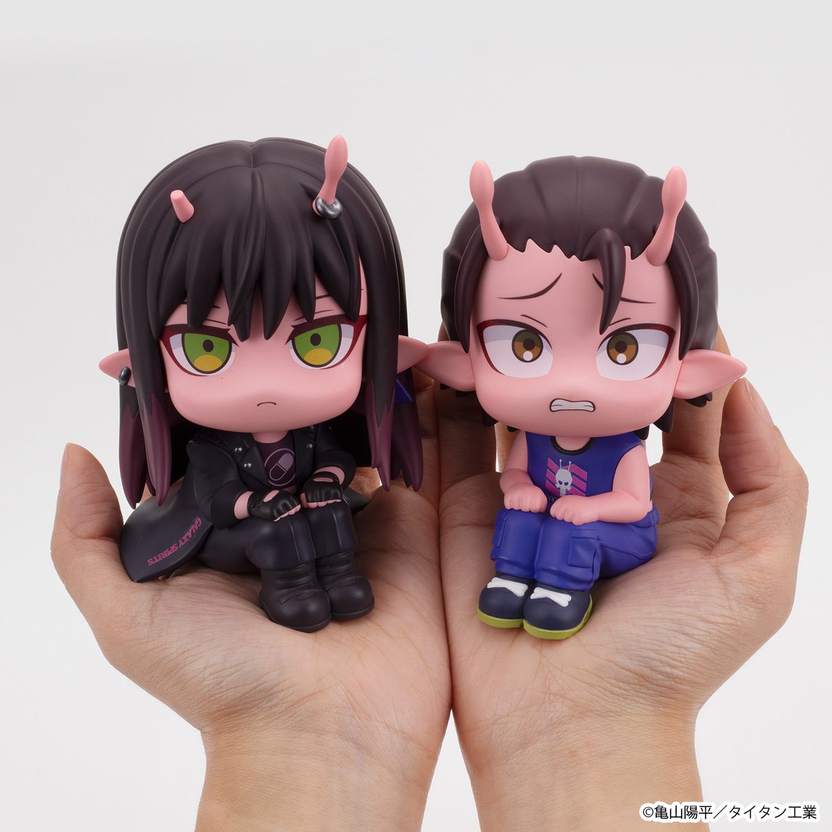 megahouse_tori's tweet photo. 【#ミルキーサブウェイ】

◤彩色原型初公開！◢

🌌━━━━━━━━━━━━🚂
見上げる見守る るかっぷ
銀河特急 ミルキー☆サブウェイ
アカネ / カナタ
🌌━━━━━━━━━━━━🚂

銀河特急 ミルキー☆サブウェイより、
アカネとカナタがるかっぷに登場メガ❕

⏰予約開始は8月6日(木)

予約情報は当アカでお知らせメガ！
https://t.co/W3mnhdnEuz
#MilkySubway #るかっぷ