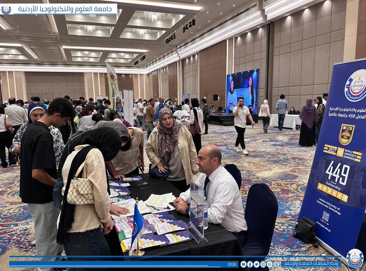 JUSTEDUJO's tweet photo. جانب من مشاركة جامعة العلوم والتكنولوجيا الأردنية في فعاليات معرض EDUGATE بمدينة الإسكندرية، ضمن الجناح الأردني “أدرس في الأردن”
#جامعة_العلوم_والتكنولوجيا_الاردنية
#jordan_university_of_science_and_technology https://t.co/nS0qDZU2X1