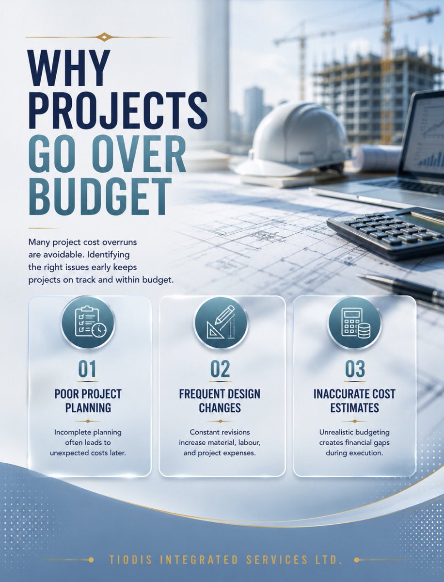 tiodisintserv's tweet photo. Most budget overruns are preventable with the right strategy and experienced execution.

At Tiodis Integrated Services Ltd, we help clients plan smarter, manage resources efficiently, and deliver projects with confidence.

 #projectmanagement #engineeringexcellence #costcontrol https://t.co/Smm5A7cdJj