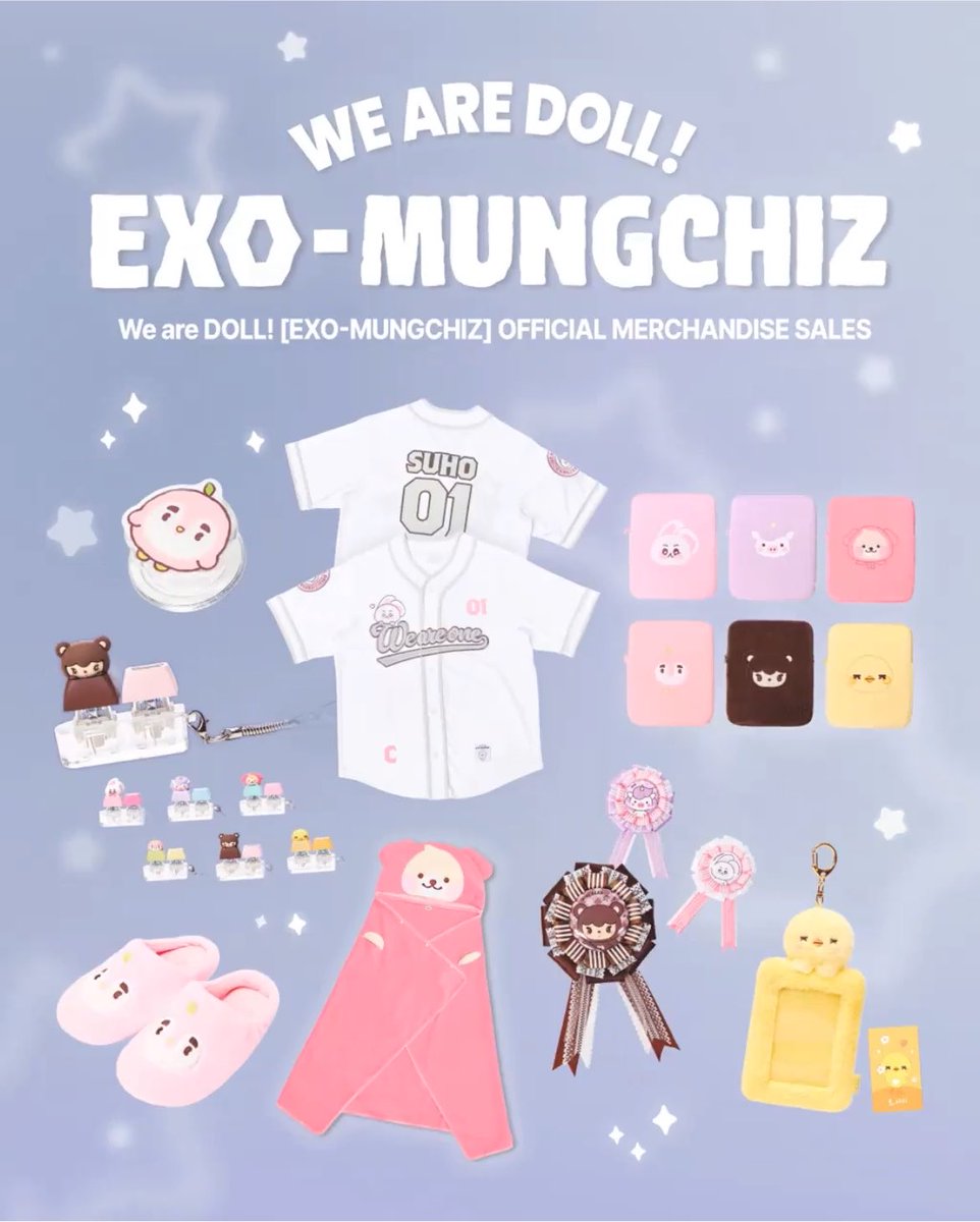 sehunexomine's tweet photo. 엑소(EXO)-[2026[We Are DOLL! EXO-MUNGCHIZ]MD]공동 구매 안내

🗓️발매일: 2026/10/23
✨이벤트✨: 띠부실 2종 증정 + 각종 뷰티용품+ 각종 덕질용품

정말 최저가 !! 로 모시겠습니다
공동구매 마감일: ~8/9 11:59 PM (KST)

🔗 https://t.co/V3ovRn0IBE https://t.co/eqkbN5J01p