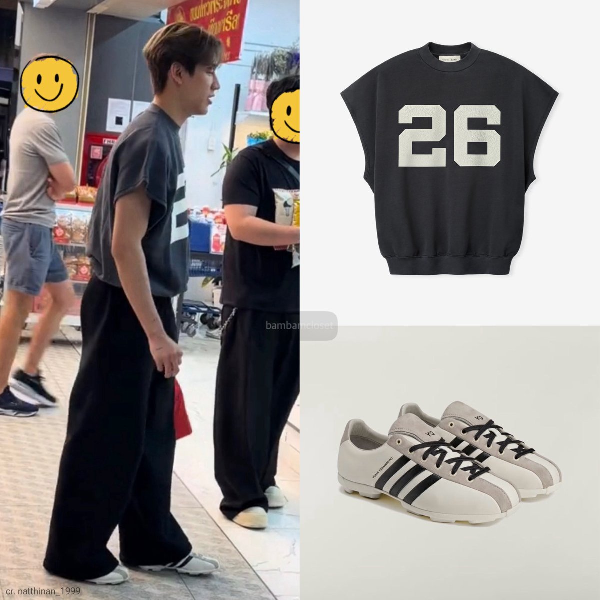 bambibammi's tweet photo. Relaxed Fleece Cutoff Sweatshirt ($170)
Y-3 FIELD SHOES ($330)

©️natthinan_1999
#AdidasxBamBam #adidas #Y3 
#bambamcloset #fearofgod #essentials https://t.co/PQJrQ1Vvx2