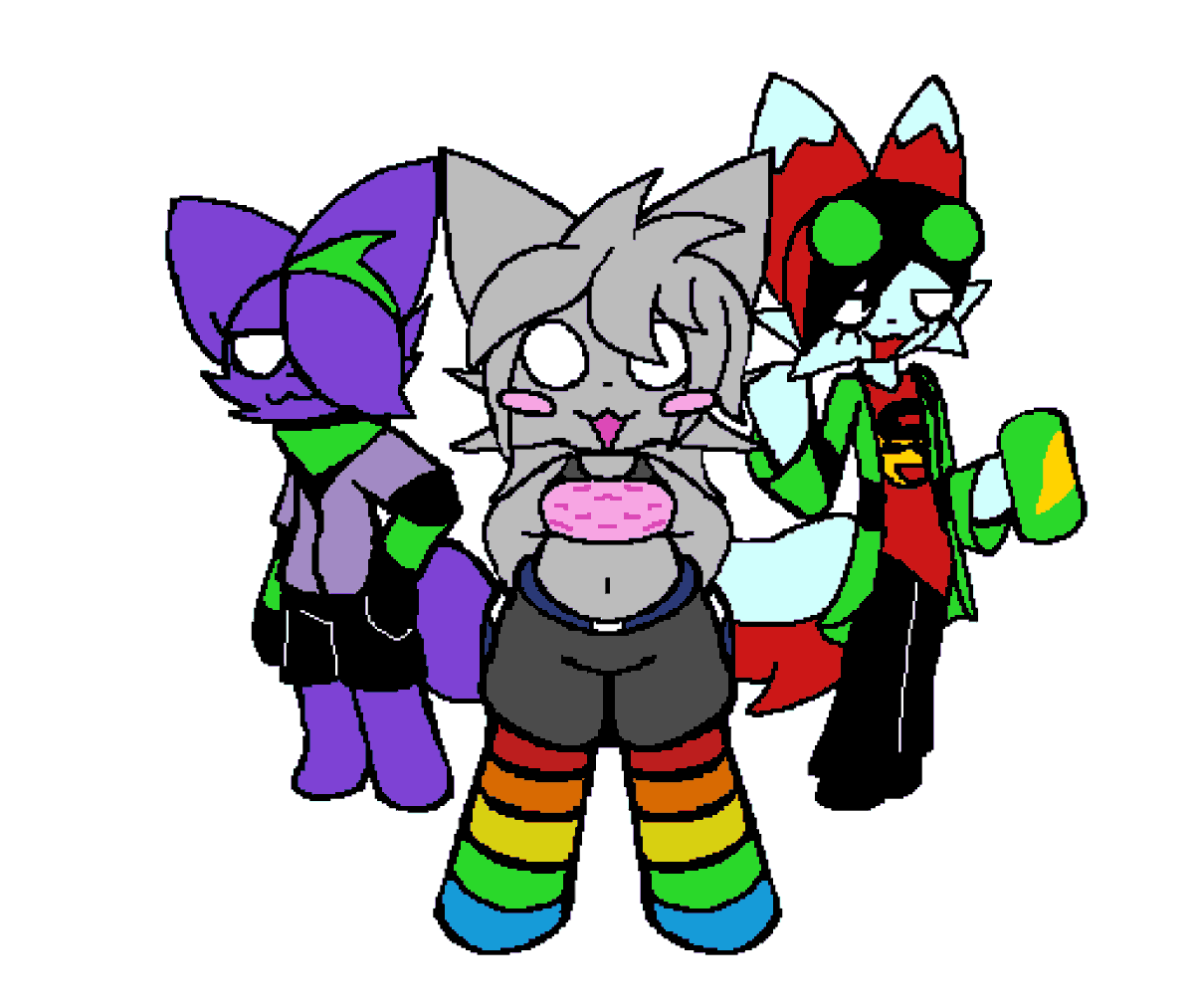 BurntToastBlaze's tweet photo. scrapped drawing I was gonna do of the starter users in Pursuitcore, didn't really like the proportions I made

#Pursuitcore https://t.co/zthXGkYddL
