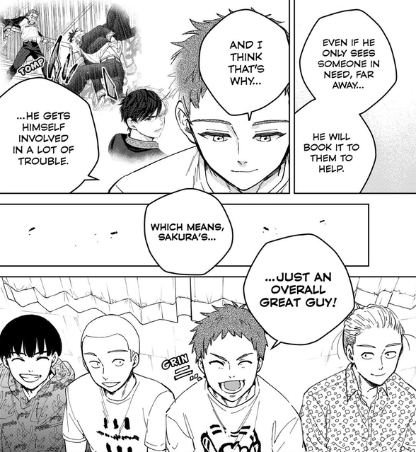 maroonpike's tweet photo. #RrereadsWBK they love sakura so goddamn much https://t.co/5SM2k9daem