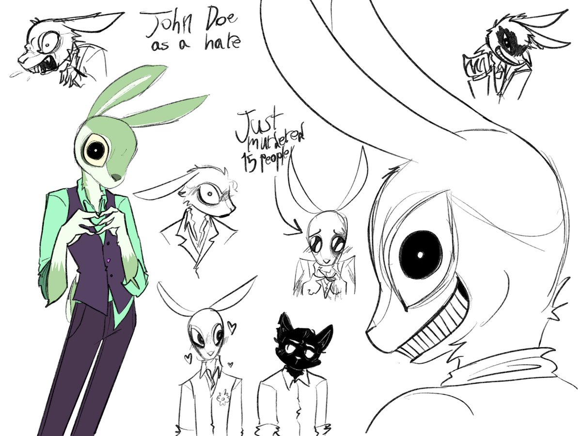 Abnormal_Zen's tweet photo. Yes I drew furry John Doe, no I don’t know why I did https://t.co/Tyna6rAy5F