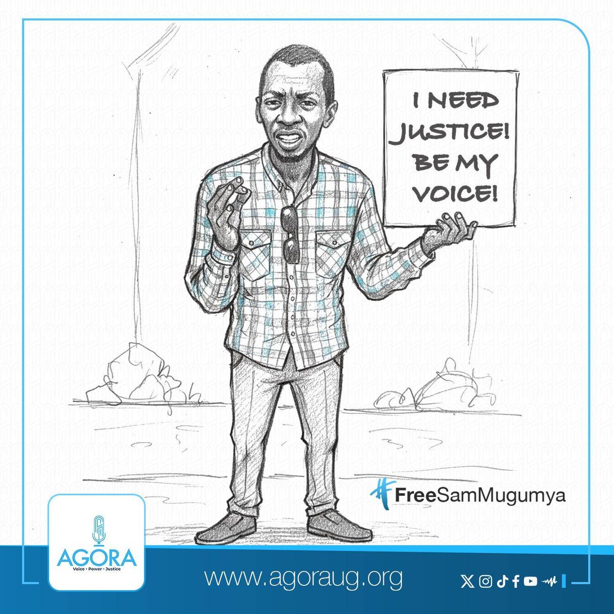AgoraCFR's tweet photo. No voice is too small, Sam Mugumya needs all our voices.
#StopAbductionsUg 
#FreeSamMugumya 
#BringBackOurPeople https://t.co/osKXEKas2w