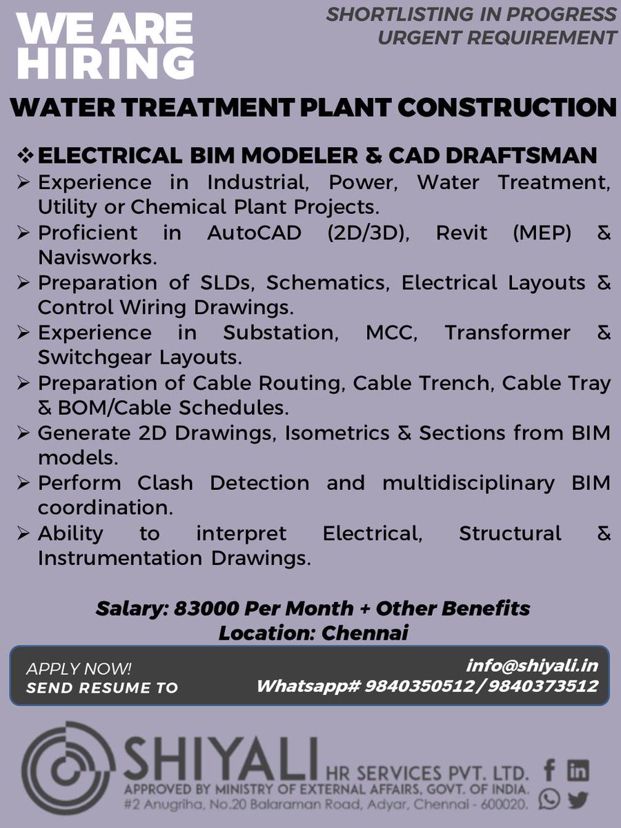 shiyali_HR's tweet photo. #WaterTreatmentPlant #ElectricalBIMModeler #Construction #Engineering #AutoCAD #IndustrialPower #SLD #CableRouting #Chennai https://t.co/EKxuzNfRbu