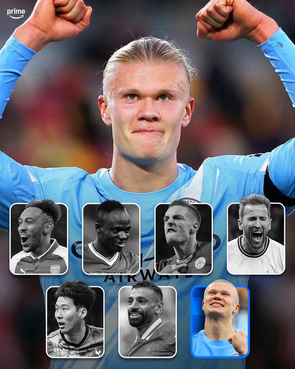 primevideosport's tweet photo. Erling Haaland is now the only player currently playing in the Premier League who has won the Golden Boot 🤯 https://t.co/ZZl5qJ9yUY