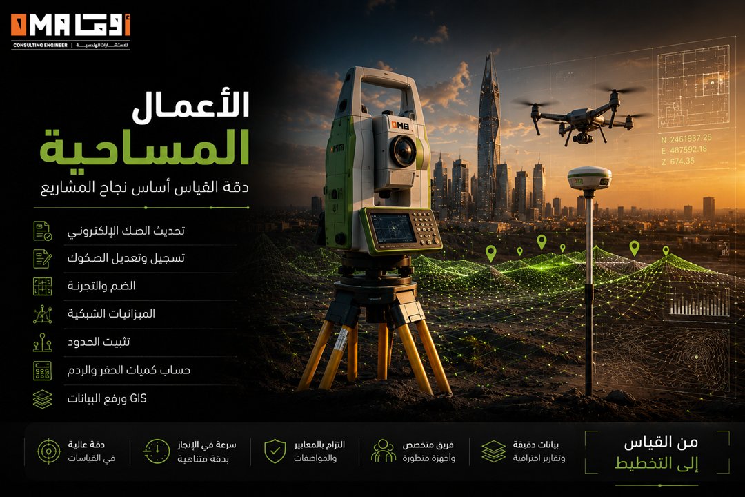 oma_consulting's tweet photo. خدمات مساحية باستخدام أحدث التقنيات لضمان الدقة والموثوقية في كل مشروع.

#المسح_الهندسي #المساحة #الهندسة #التطوير_العقاري #أوما_للاستشارات_الهندسية #مستشارك_الهندسي #مكة #الرياض #جدة #الدمام #الخبر #القصيم #السعودية https://t.co/f7kGXaggXS