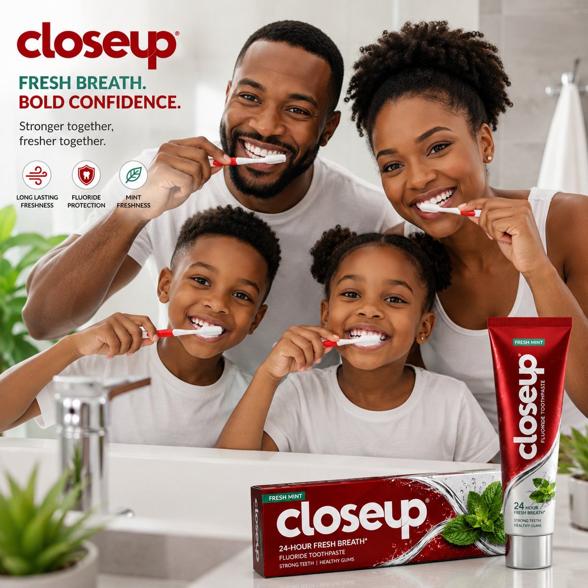 Primecreatives2's tweet photo. I challenged myself to redesign one of Nigeria's most recognizable brands—Closeup.

From the tube and carton to the sachet, lifestyle ads, and a Lagos billboard. 

#BuildInPublic #PackagingDesign #PrimeCreatives https://t.co/Of3typ1syZ