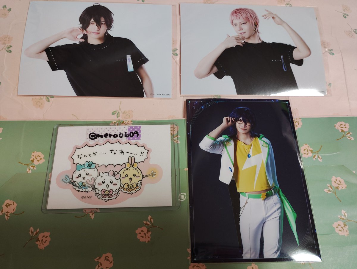 mero0609's tweet photo. @1【交換】あんステ 10th Anniversary LIVE ランダムブロマイド ランブロ 

《譲》零•宗•つむぎ

《求》スバル(2種共)•創(ユニット)　各1

纏めて交換していただける方優先です。8/8現地、8/4池袋での手渡し可能です。よろしくお願い致します。 https://t.co/G3RtHkTOcH