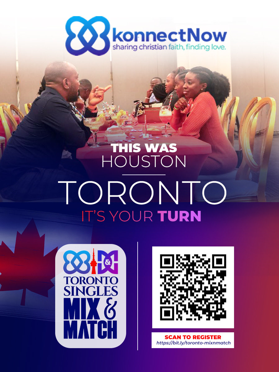 konnectnowapp's tweet photo. After an incredible time in Houston, we're bringing the KonnectNow Singles Mix & Match experience to Toronto!
Seats are limited, so be sure to register early by scanning the QR code or clicking the link on our bio.
#TorontoSingles #KonnectNow #ChristianSingles #MixAndMatch https://t.co/MYFFZETLvU