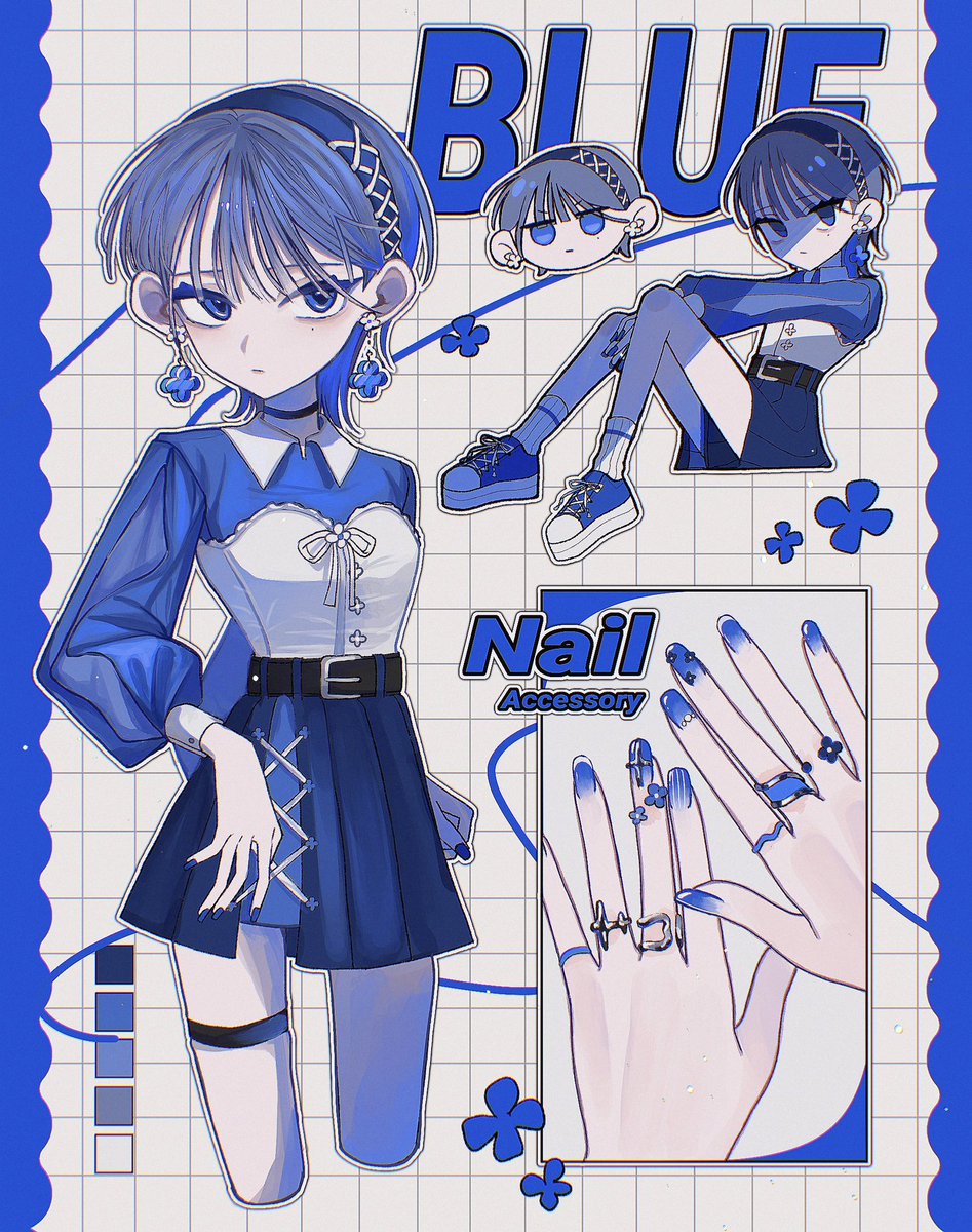 kudamono39's tweet photo. 💙#oc https://t.co/dRuEkGzzj6