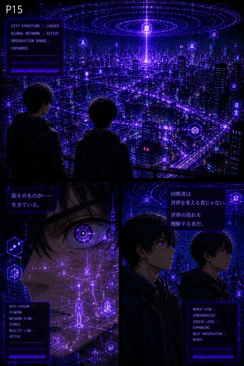 dr_coro111's tweet photo. CODE AWAKENING
第4章:覚醒編
第10話「覚醒」 15 16
#オリジナル漫画 #創作漫画 #SF漫画 #サイバーパンク
#CODEAWAKENING #コードアウェイクニング
#続きが気になる #世界観がすごい
#この世界は何でできている #現実とは何か
#バグった世界 #仮想現実 https://t.co/hRMM81L4PP
