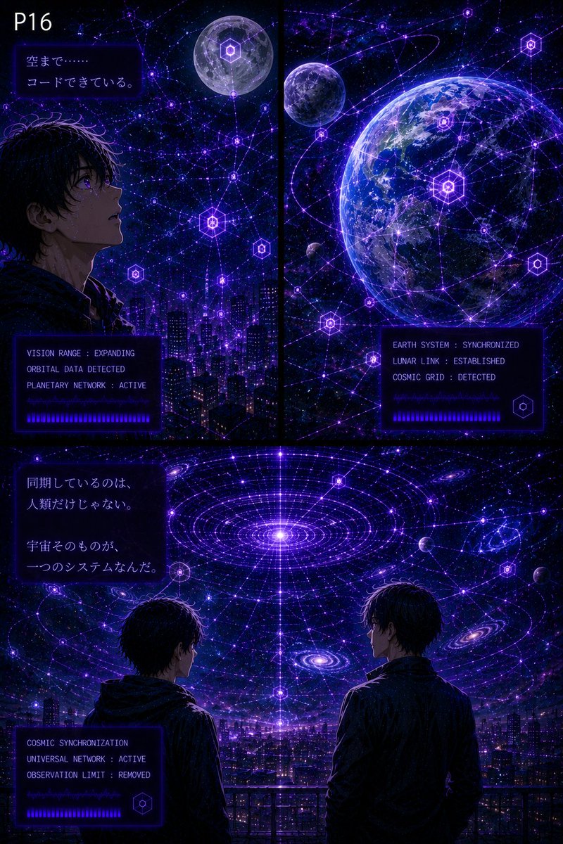 dr_coro111's tweet photo. CODE AWAKENING
第4章:覚醒編
第10話「覚醒」 15 16
#オリジナル漫画 #創作漫画 #SF漫画 #サイバーパンク
#CODEAWAKENING #コードアウェイクニング
#続きが気になる #世界観がすごい
#この世界は何でできている #現実とは何か
#バグった世界 #仮想現実 https://t.co/hRMM81L4PP