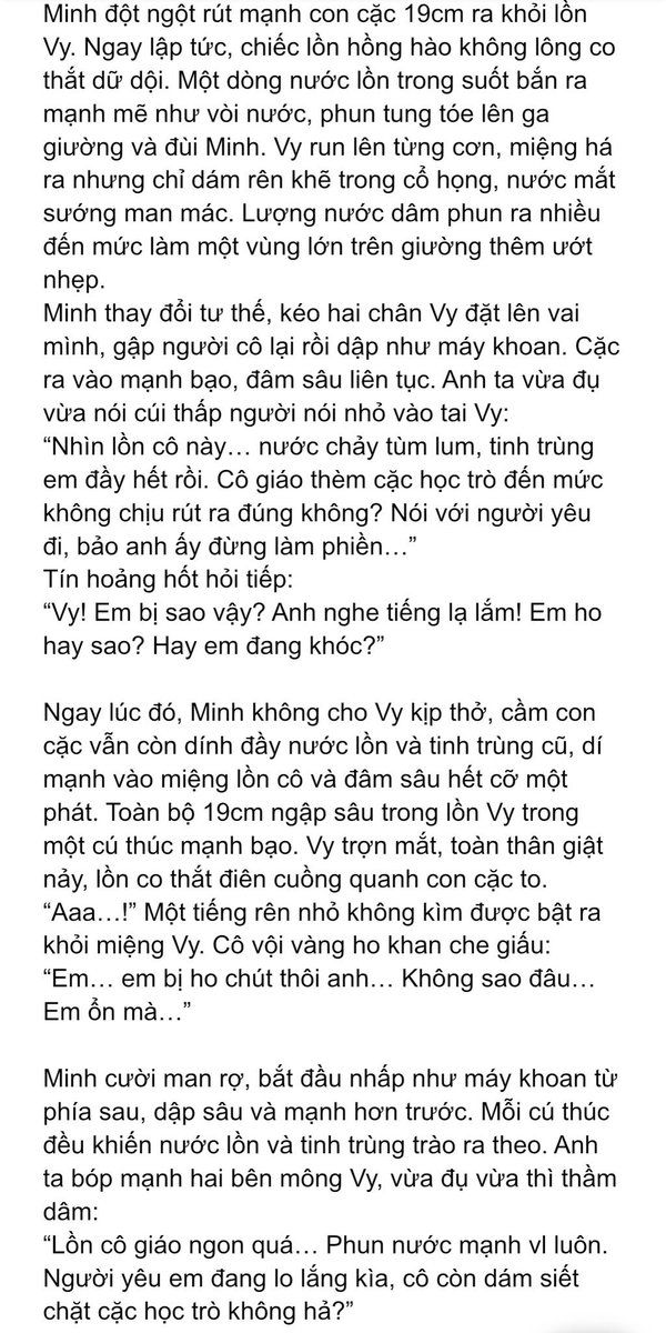 l1065236's tweet photo. Anh em đọc truyện xem nhé. Viết theo yêu cầu con đĩ nhà tui
Lười đăng quá. Cho ý kiến để dằng tiếp nhe https://t.co/mCWbVzFSVj