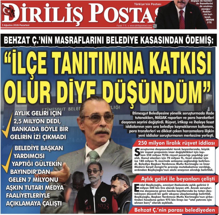 fpolat69's tweet photo. Hep düzgün gazetecilik işlerine imza atmış olan @mesuthasanbenli  Etimesgut Belediye Başkanı Erdal Beşikçioğlu'nun ifadesindeki “yapım firmasının belediyeye ödeme yaptığı” açıklamasını Hürriyet'teki haberine koymuş. Diğer ikisi, masumiyet karinesinin ihlaline örnek. Çöp işler. https://t.co/4kio5mPN2L