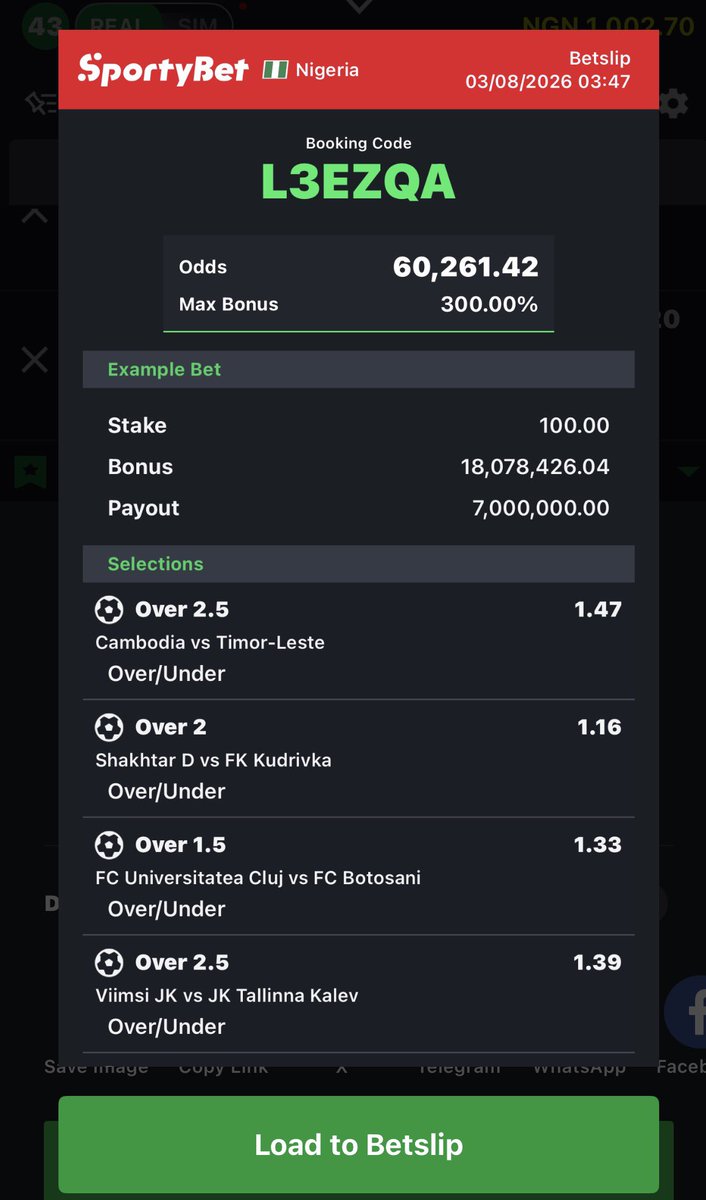 9ja_freshtips's tweet photo. Over 1.5/2.5 today 
We will meet our luck 
@Amuludun_fyp https://t.co/Av9TqlCaEZ