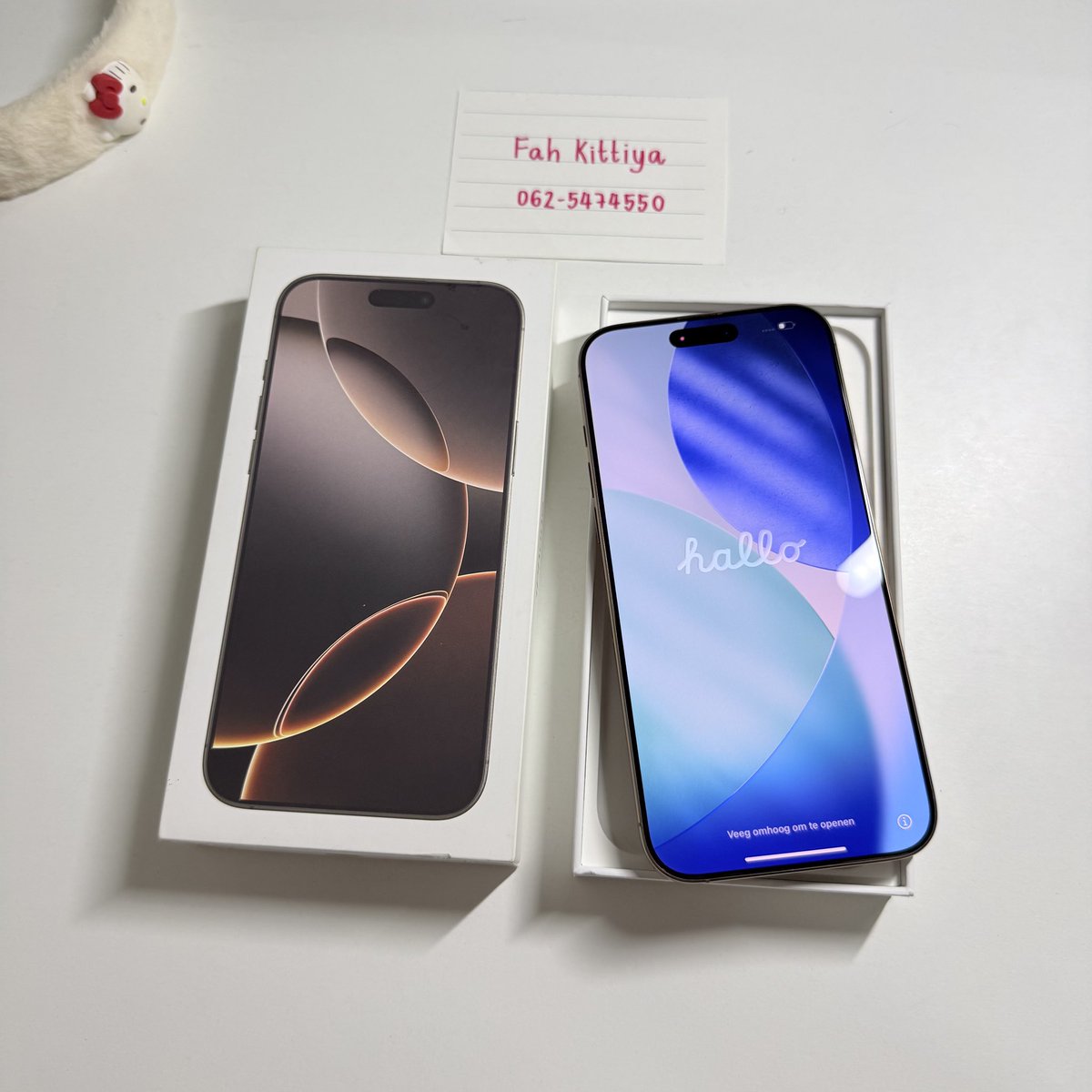 bearbubii's tweet photo. iPhone 16 Pro Max 256gb Desert Titanium 

🎀🐰🥣 ราคา 32,500 บาท

⟡ เครื่องสวย มีรอยถลอกนิดนึงตามรูป
⟡ ประกันหมด แบต 96% ชาร์จ 458
⟡ อุปกรณ์ครบกล่อง แถมเคสให้ค่ะ

#ส่งต่อโทรศัพท์มือสอง #ส่งต่อโทรศัพท์ #iPhoneมือ2 #iPhoneมือสอง #iphoneมือสอง #ไอโฟนมือสอง #ไอโฟนมือสองราคาถูก https://t.co/l94olwo7H2