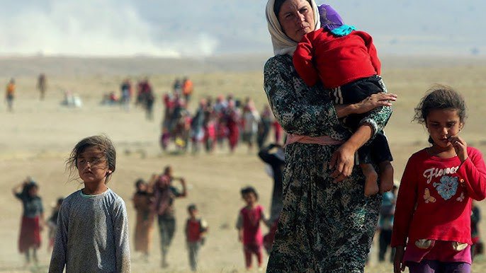 znurdeger's tweet photo. Fermana 74'emîn ya li ser gelê Êzidî yan di sala 12'an de ye. Gelên Şengalê 12 sale li hember hovîtiya dijî mirovahî bi rêxistinî li ber xwe dide. https://t.co/zhmnOa6CbH