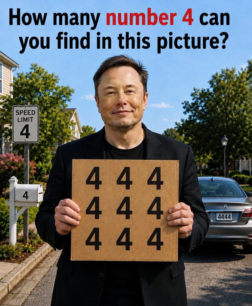 Gini_220's tweet photo. How many number 4 can you find in this picture ??

No one has been able to get this correctly.. Can you?? https://t.co/diHAbUEYQD