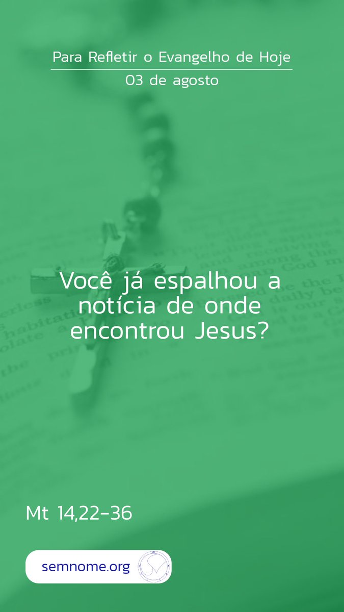 semnome_org's tweet photo. #ParaRefletir 

Você já espalhou a notícia de onde encontrou Jesus? https://t.co/aIvuPKbXik