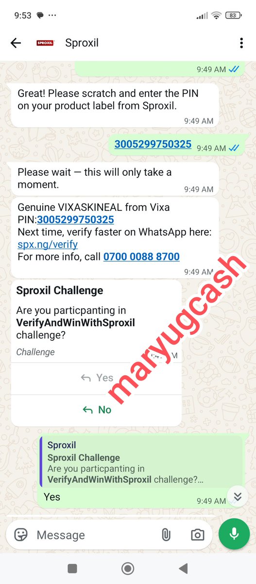 MaryUgochi16685's tweet photo. I bought Vixaskineal and is original, verified by sproxil Whatsapp number
@sproxil
#VerifyAndWinWithSproxil #VerifyWithSproxil #Sproxil #ProductVerification https://t.co/GATb9zZ9S4
