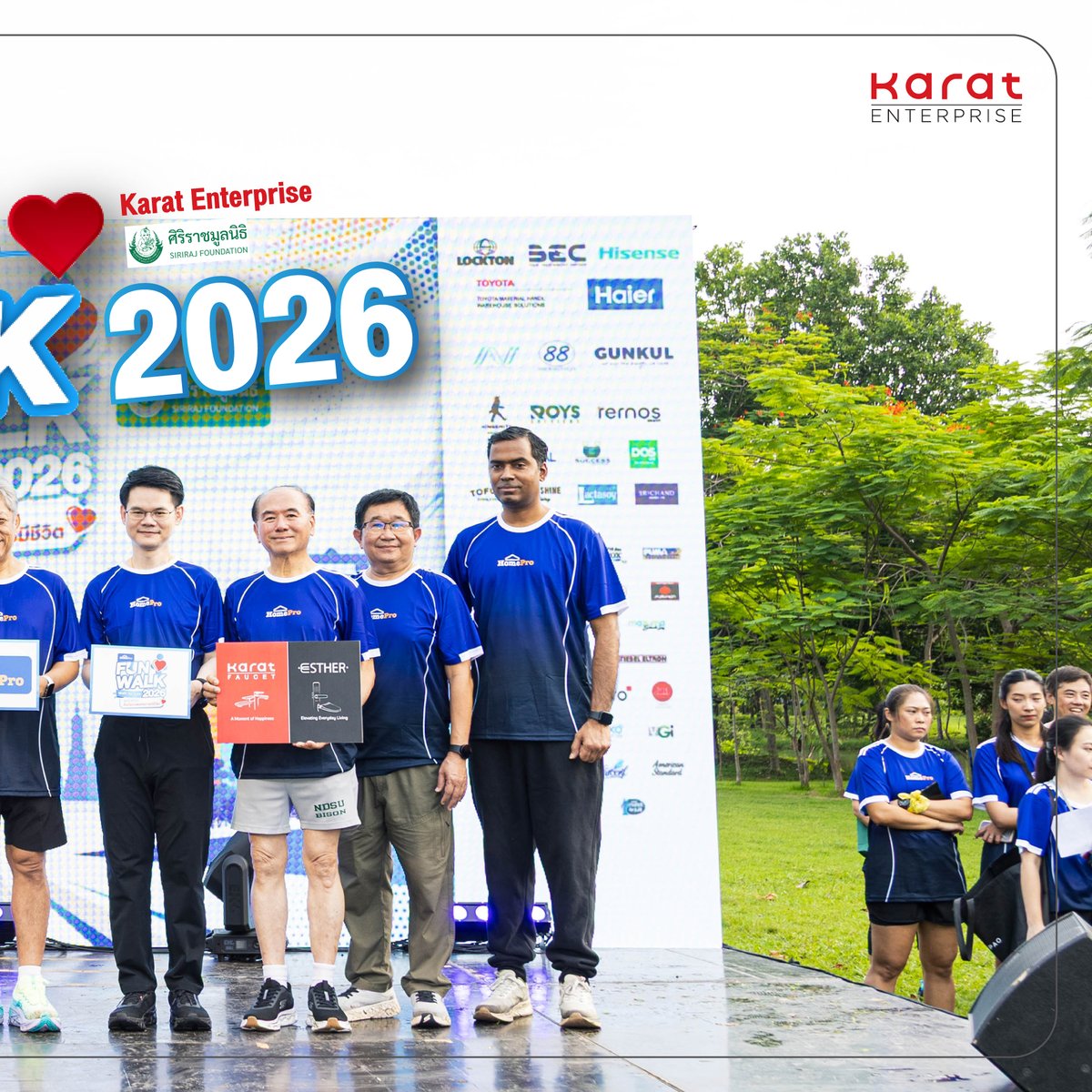 KaratFaucet's tweet photo. ✨ ร่วมส่งต่อโอกาส เพื่อทุกชีวิตที่ดียิ่งขึ้น ✨
บริษัท กะรัต เอ็นเตอร์ไพรส์ (ประเทศไทย) จำกัด มีความยินดีและภาคภูมิใจเป็นอย่างยิ่งที่ได้ร่วมเป็นส่วนหนึ่งในการสนับสนุนกิจกรรมHomePro Fun Walk 2026 : Walk for Life 🚶‍♂️🚶‍♀️
เพื่อร่วมบริจาคสมทบทุนแก่ ศิริราชมูลนิธิ https://t.co/tIq7kV4zF3