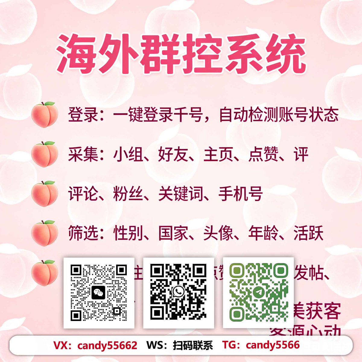 _brightblood_'s tweet photo. 抢占海外市场，好用的引流软件别错过，联系客服免费试用
Facebook矩阵流量池，多账号联动引客来 。海外引流找小迪
#fb群发 #矩阵引流 #TikToK矩阵营销 https://t.co/KLEuv3AuQZ