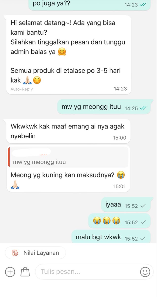 mubeechann's tweet photo. ini kocak bangett sii,,ini gue sblumnya emng udh prnah chatan am kakaanyaa tpi ini pas ak chat lgi ai mlu yg bless wkwkwkk malu bgtt😭😭🤓 https://t.co/9DIjhYYpq3
