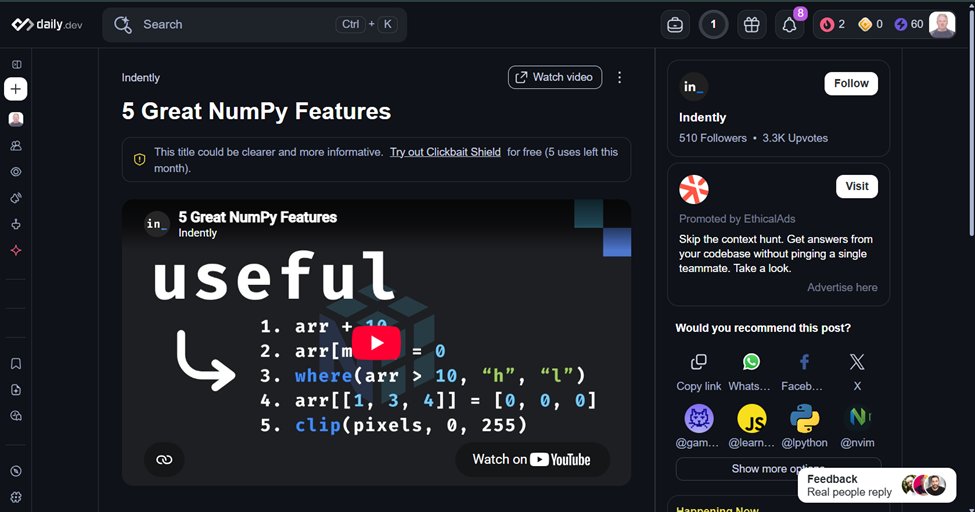 DayDayUp22's tweet photo. Strengthening Python skills by exploring data analysis concepts, numerical operations, and practical ways to work with information. π
Consistent learning builds long-term progress. π‘
#Python #NumPy #DataAnalysis #Statistics #Programming #CodingPractice #freeCodeCamp https://t.co/lXSUrsduNs