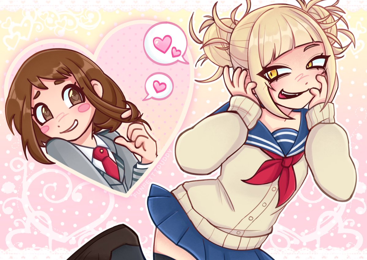 unicornifulita's tweet photo. this made me realise i never posted this print i made of them last semester .. i dont luv the colors but it ok 😊 #togachako #tgck https://t.co/tGgUZXIaKx