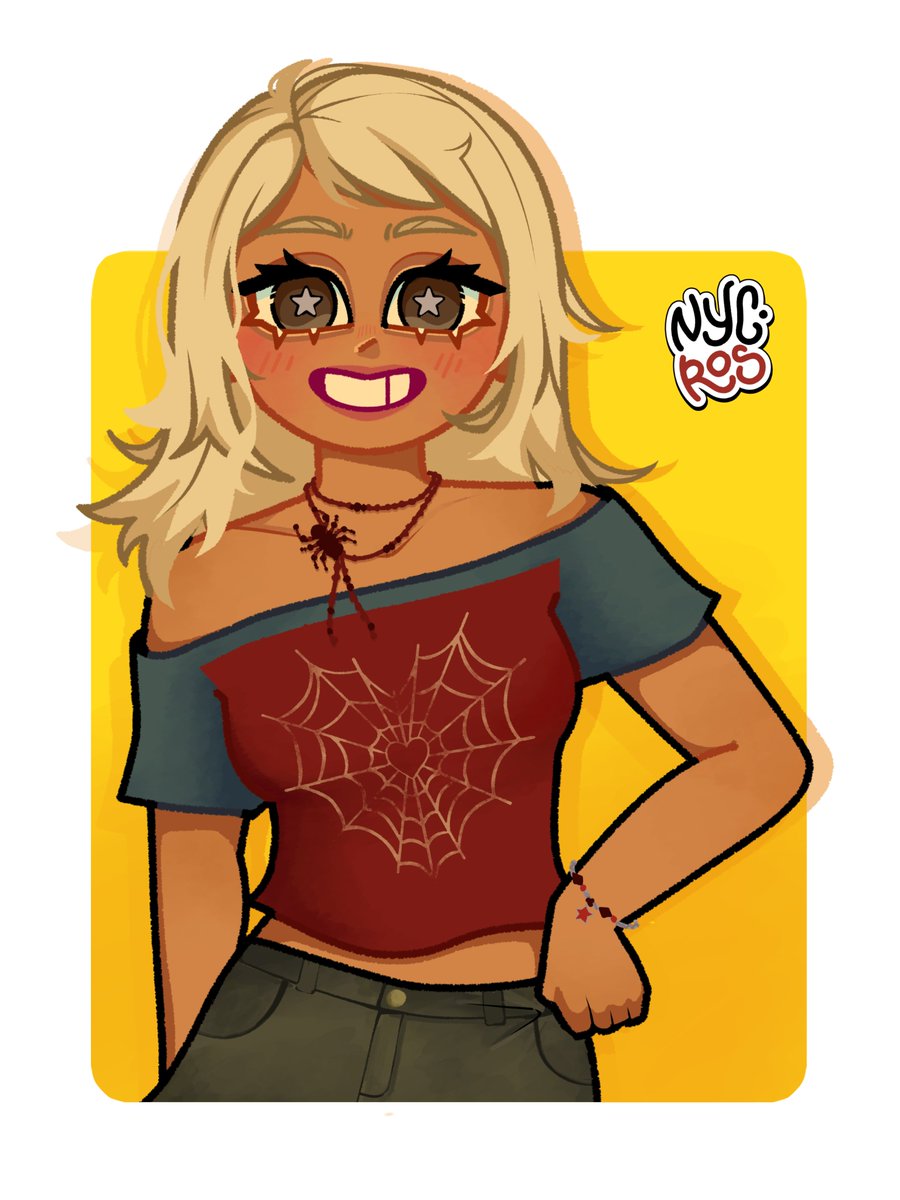 nyc_ros's tweet photo. went to the mall the other day and saw a bunch of ppl dressed up in spidey-themed fits 😭❤️ THEY ALL ATEEEE omg

they looked so cool that i got inspired to draw this ~ 🕷️✨ https://t.co/86ib6i9s9L